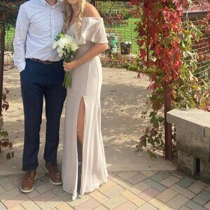 Allure Bridesmaids Cappuccino Dress